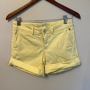 Anthropologie Pilcro Chino Shorts - Yellow